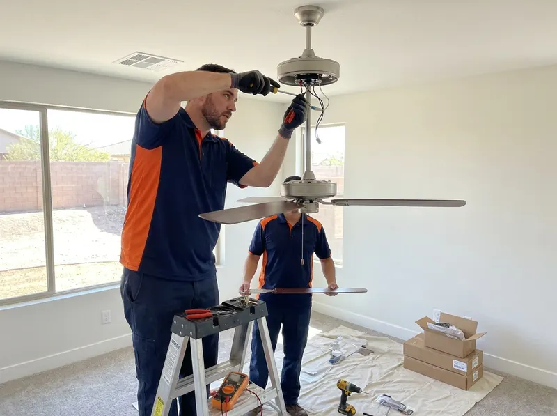 Ceiling Fan & Light Fixture Installation in Goodyear, AZ
